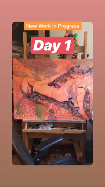 New Work in Progress #paintingart#emergingartist#figurepainting#eggtempera#calia