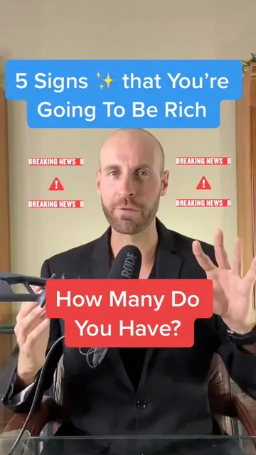 5 Signs ✨ that You’re Going To Be Rich 😎 How many do you have?! #rich #fyp #for