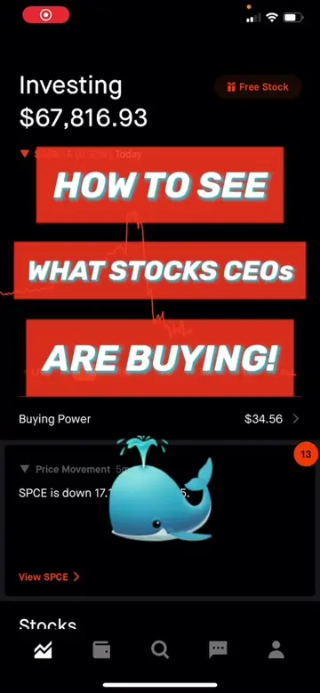 How to see what STOCKS CEOs are BUYING #investing #howtoinvest #dividends #stock