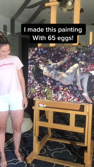 This painting took 65 eggs!#eggtempera#eggtemperapainting#figurepainting#NightDo