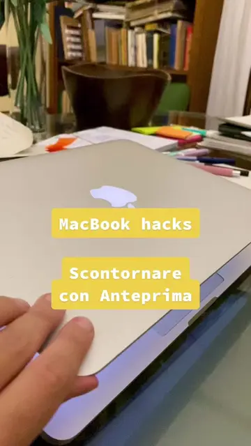 Con Anteprima sul Mac scontorni ogni immagine in un attimo 💫 #macbookhacks #web