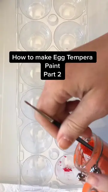 How to make egg paint Part 2#eggtempera#arttutorial#arttok#artprocess#makepaint#