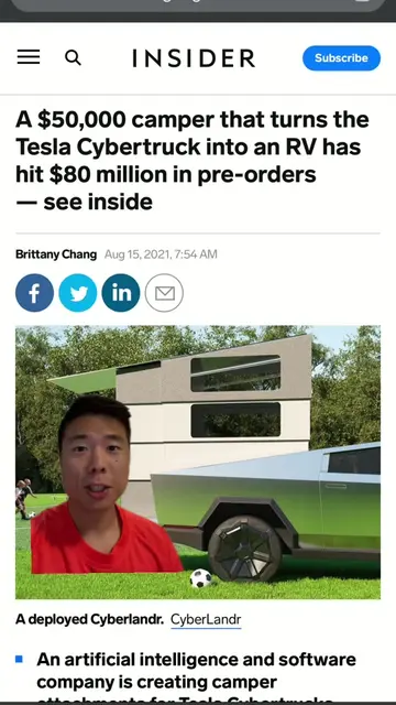 Don't trust this Tesla Cybertruck RV company. #softwareengineer #techcompany #cy