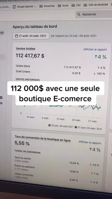 112 000$ avec une seule boutique E-commerce #dropshipping #ecommerce #businessen