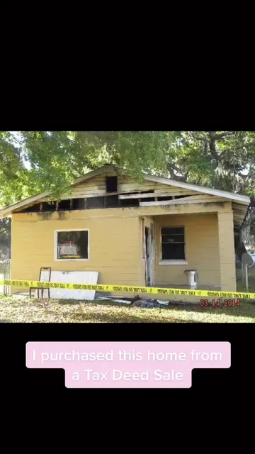 I purchased this home from a Tax Deed Sale! Check out the before pictures #reale