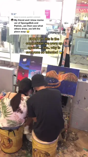 Reply to @caramel_sparkle  looking at others’ paintings made us damn embarrassed
