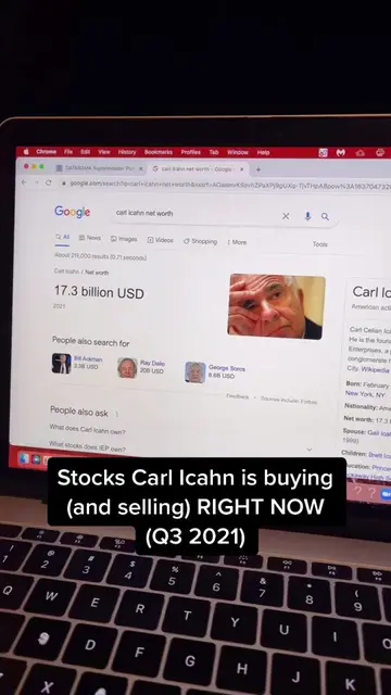 Carl Icahn’s investment activity #carlicahn #invest #investing #investor #stocks