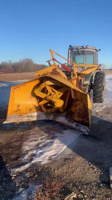 #greenscreen #snowblower #winter #whitetractor #oliver #agriculture #alberta #sn
