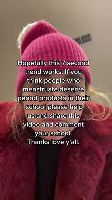 We need help getting the message out about period products!! Comment your school