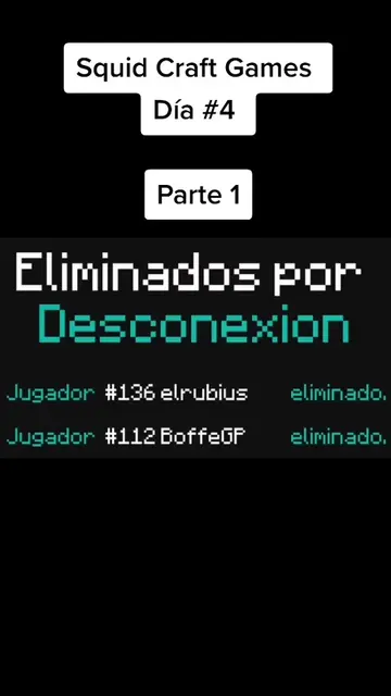 Muertes Squid Craft Games día 4 p1 #squidcraftgames #juegodelcalamar #squidcraft