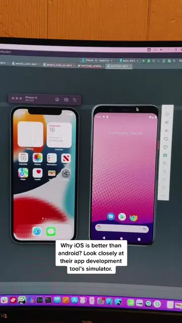Why I like iOS better than android #ios #android #flutter #developerlife #coding