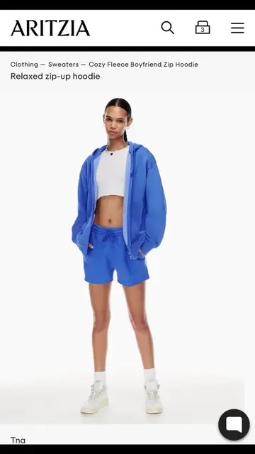 SOO OBSESSED WITH MY NEW TNA SWEATSUIT 💙💙💙#greenscreen #tna #aritzia #sweatsu