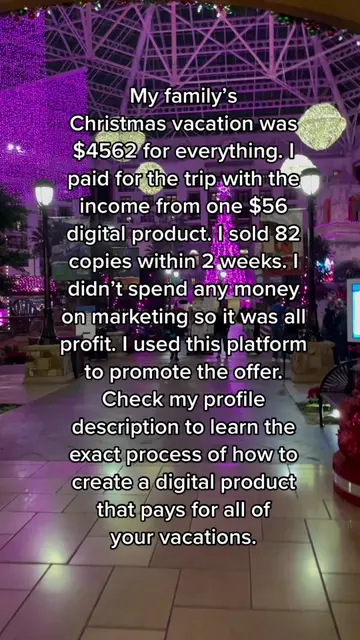 I use digital products to fund all of my vacations. Let me teach you. Check my p
