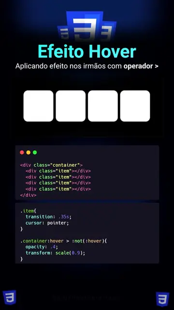 Aplicando hover usando seletor CSS 🔥🚀 . . #fy #foryou #frontend #backend #java