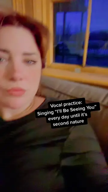 Practicing “I’ll Be Seeing You” until it’s basically second nature #VoiceEffects