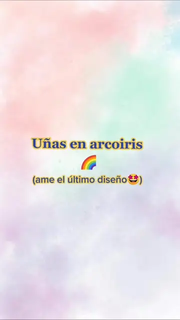 El último esta ¡HERMOSO! Ideas de uñas en arcoiris 🤩🌈 #ideasdeuñas #manoalsada
