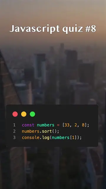 #quiz #javascript #learncoding #computerscience #webdeveloper #learntocode 