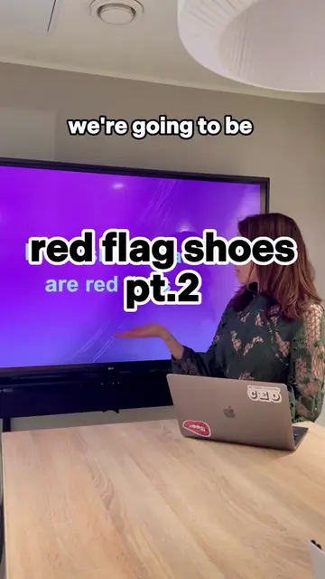 Red flag shoes pt2. #shoes #fashion #redflag 