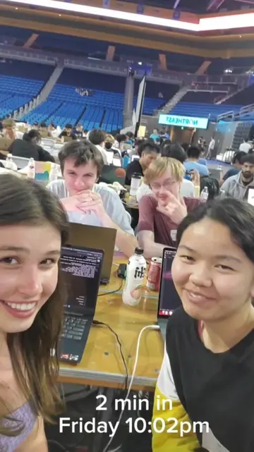 I think I got 2 hrs of sleep... #fyp #hackathon #ucla #lahacks #programming #cod