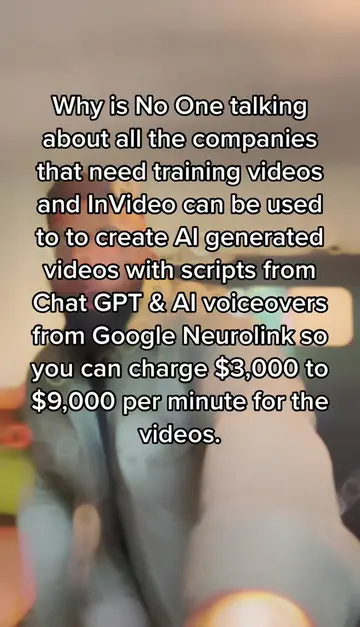 InVideo allows you to create AI generated videos using scripts from Chat GPT and