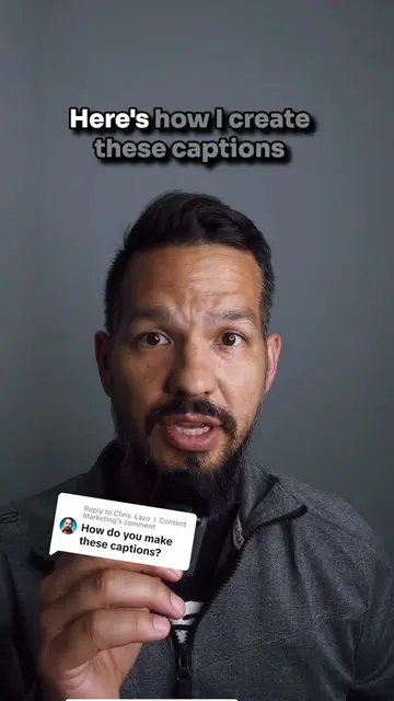 Replying to @Chris Lazo | Content Marketing This is how I create captions using 