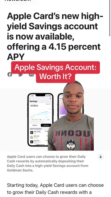Apple Savings Account, are you going to sign up? #PersonalFinance #moneytok #fin