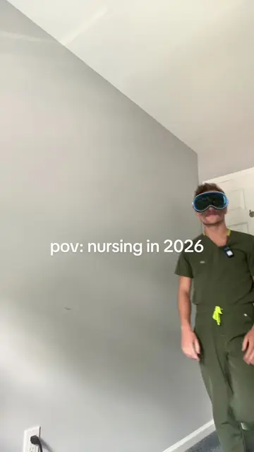 Charting on apple vision pro like #nursesoftiktok #applevisionpro 