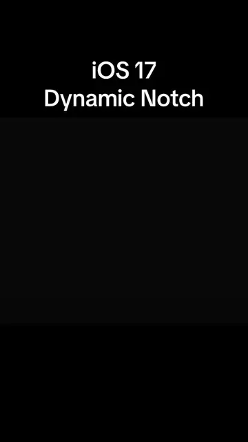 iOS 17 Dynamic Notch #ios17 #ios17beta #ios16 #ios16beta #ios15 #ios14 #ios13 #i