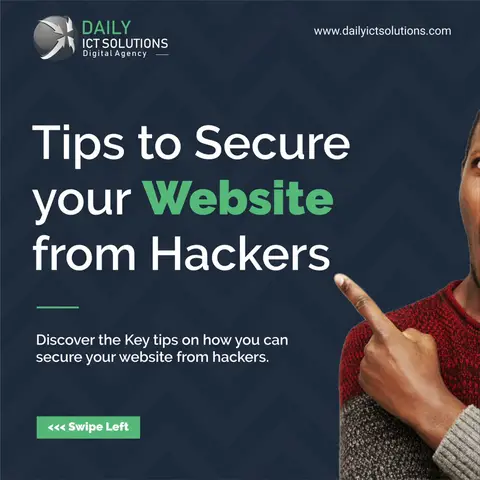How to secure your website from hackers   Learn more: https://services.dailyicts