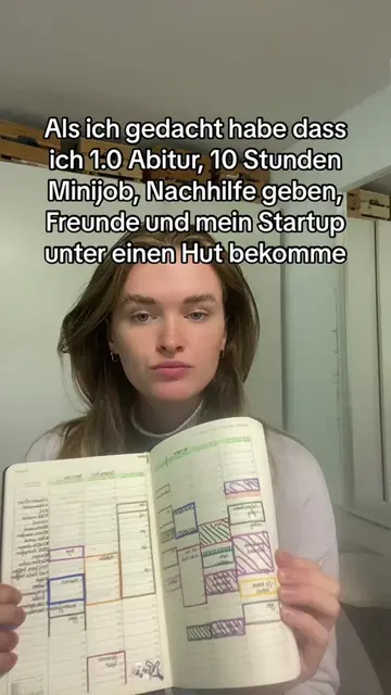 Für drei Monate war die Antwort auf „wie gehts dir?“ Stress🤡 #gründerin #abitur