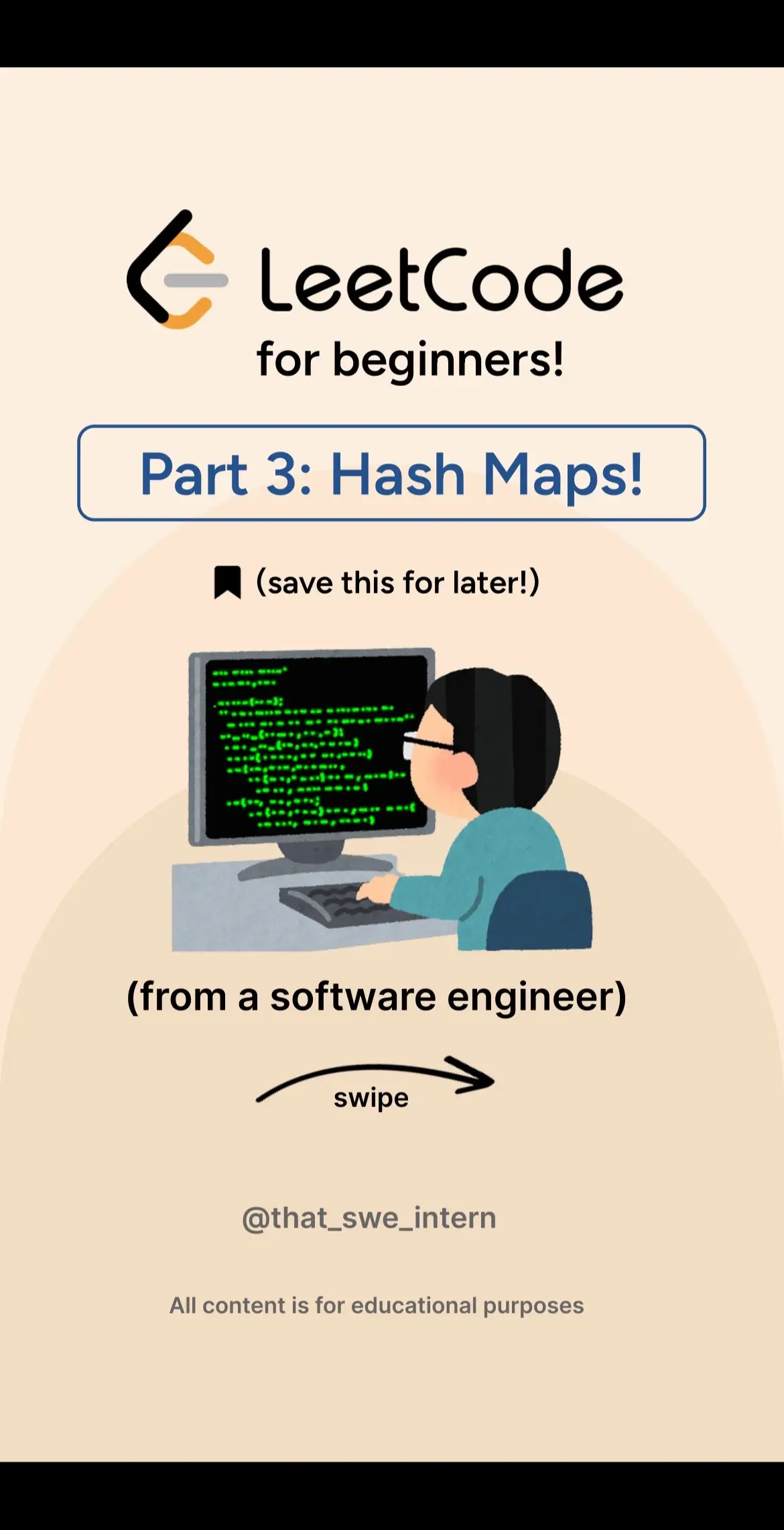 Master hashmaps to gain confidence in your interviews! Follow for more content l