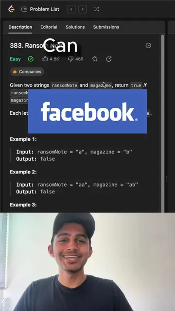Would you pass Facebook's interview? Follow to level up in tech! #leetcode #tech