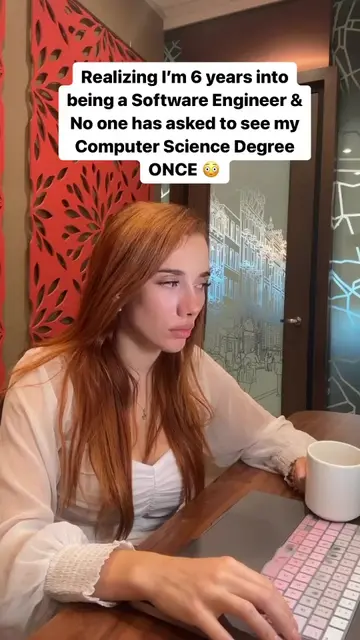 Anyone else? 😱 You mean I could have just pretended to have a degree this whole