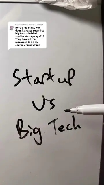 Replying to @Cinnamon why big tech is always behind startups #Tech #dev #program