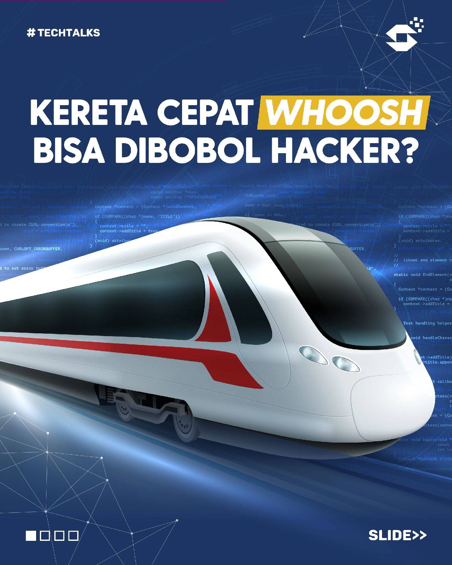 Nggak cuma akun social media Anda yang bisa disusupi hacker, tapi kereta juga. S