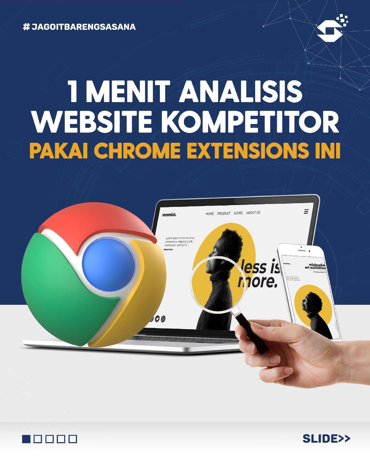 Cuma 1 menit bisa cek komponen website dari code, font, sampai bugs? Bisa! Cukup