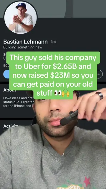 This dude, bastian sold his past company to Uber for $2.65B has now raised $23M 
