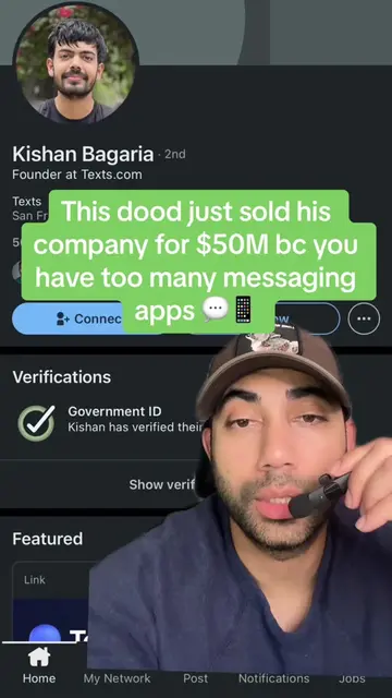 This dood sold his company Texts.com to the Wordpress founder for $50M to allow 