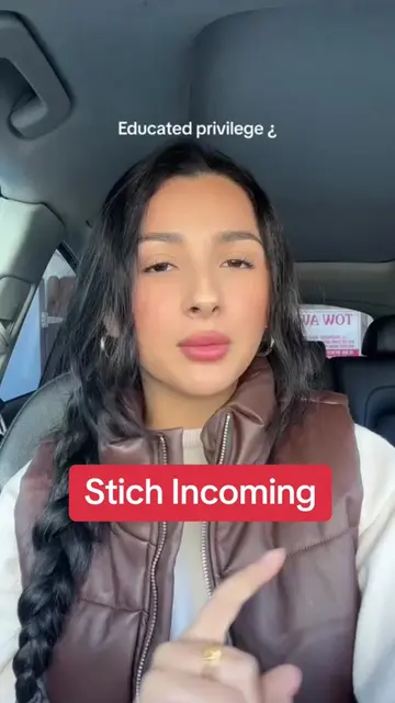 #stitch with @Camila Milanes do you feel like educated privilege is a real thing