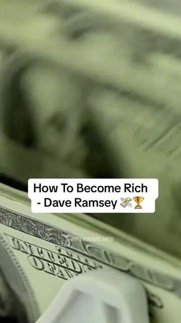 how to become rich - dave ramsey 💸🏆 #daveramseyclips #finance #wealthymindset 