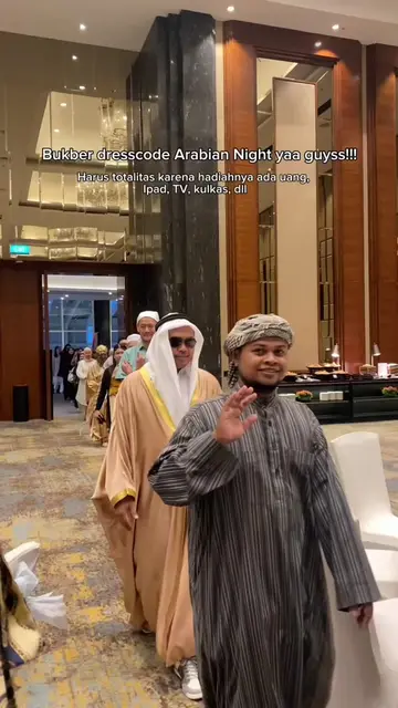 Bukber pake dresscode Arabian Night ya guys, harus totalitas karena banyak hadia