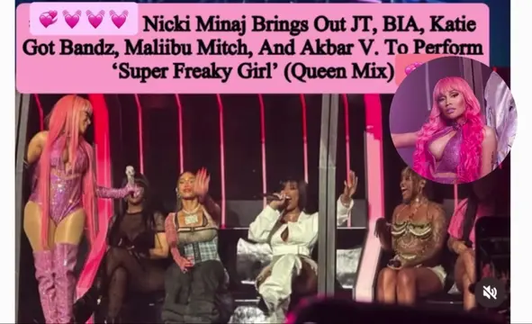 #PinkFriday2 World tour #Gagcityboston Nicki Minaj brings out City Girl JT, BIA,