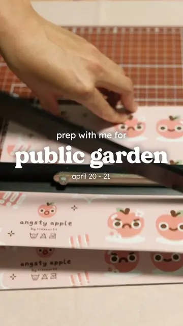 first booth of the year let’s gooooooo! (｡•̀ᴗ-)✧ #publicgarden #booth #asmr 