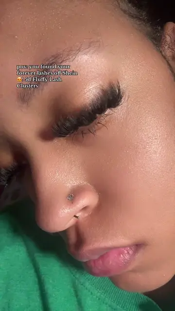 in loveee w these lash clusters😝 #fypage #lashes #lashextensions #lashclusters 