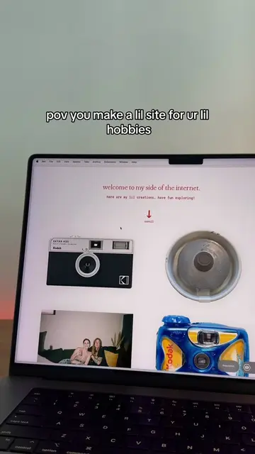ur lil hobbies deserve to be in the spotlight too 🧡 #webdesign #webdesigner #de