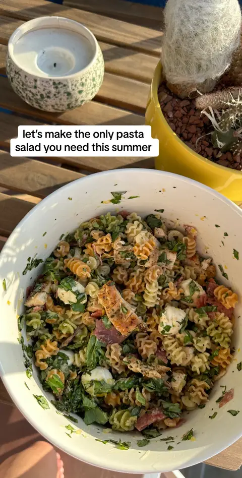 an absolute winner of a pasta salad if I do say so myself - the best one to make