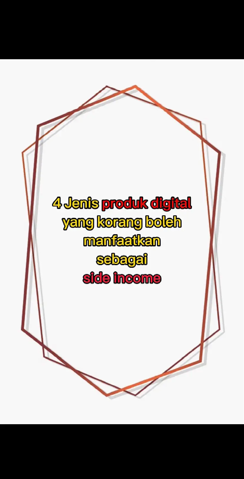 Harini Abam nak share jenis jenis produk digital yang korang boleh jadikan side 