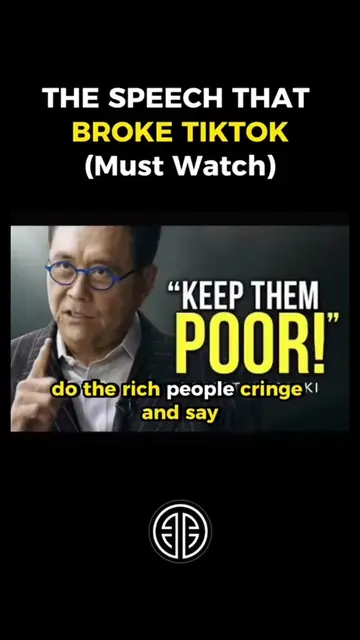 The Speech that Broke the Internet 🎤: “KEEP THEM POOR!” #school #money #robertk