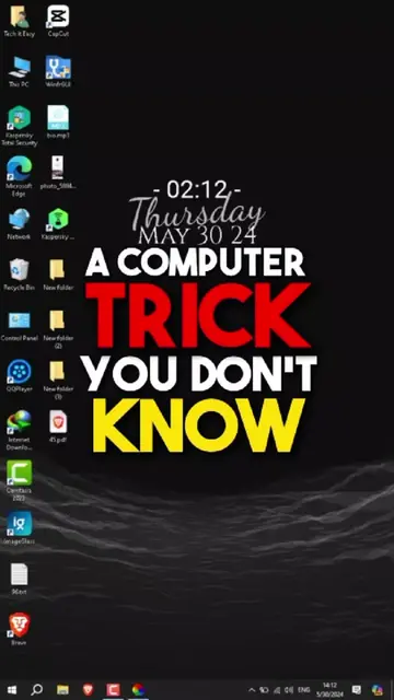 Coolest trick ever 😁💯😎  a pc trick you don't know!  #techtok #techiteasy #tec