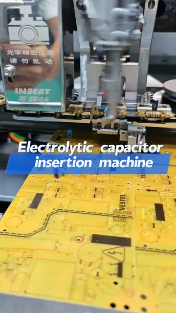 Electrolytic capacitor insertion machine#automation #machines #madeinchina #labe
